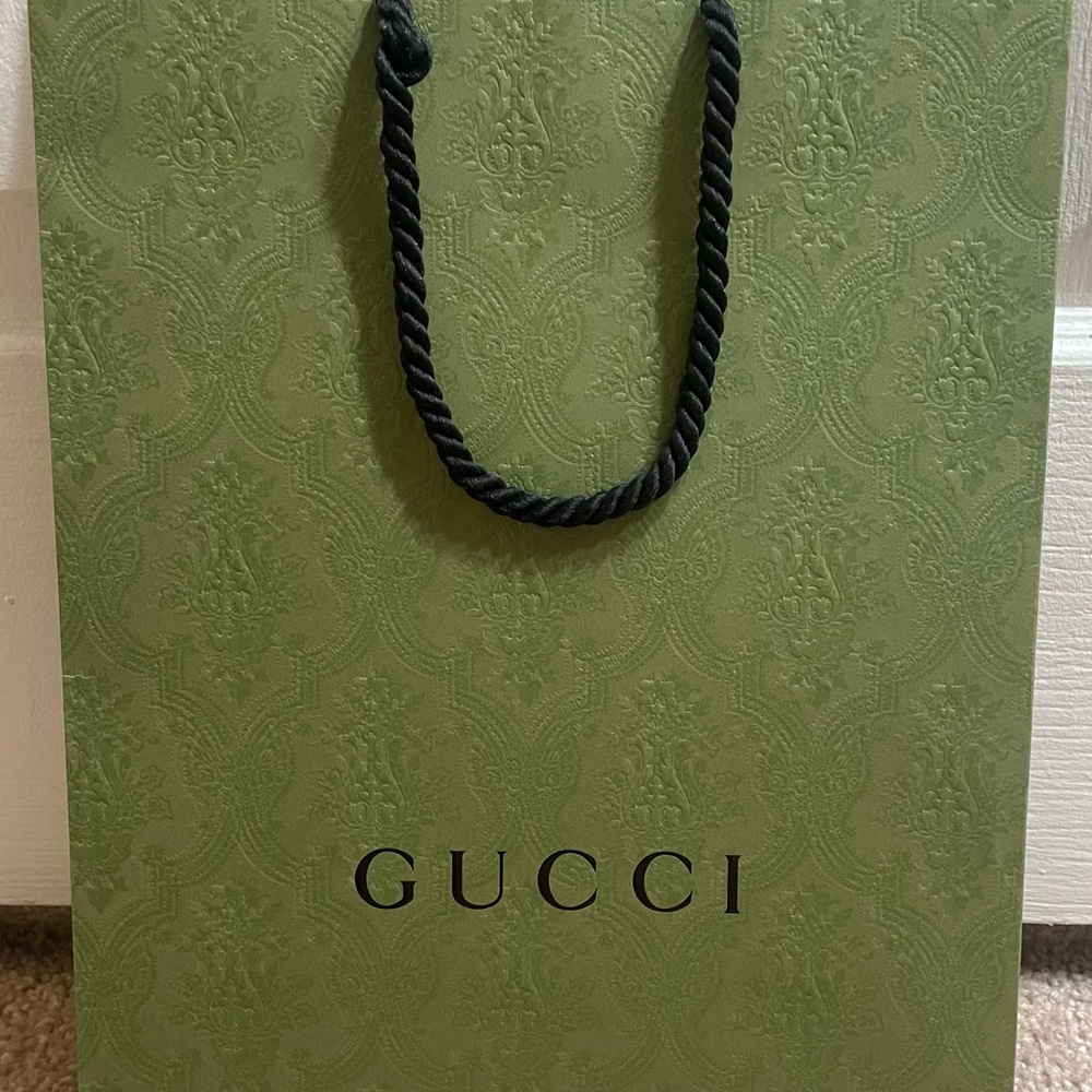 GUCCI green gift bag